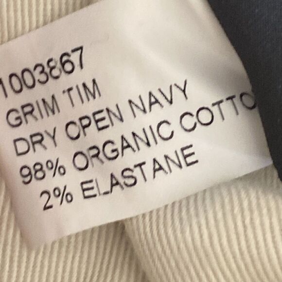 Nudie Grim Tim Dry Open Navy Comfort Stretch Jeans - Picture 9 of 14